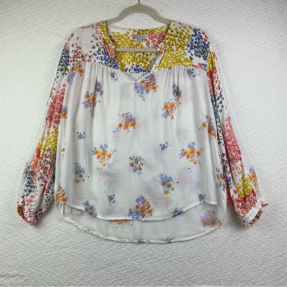 Lucky Brand Multicolor Floral Blouse.Women’s size Large.